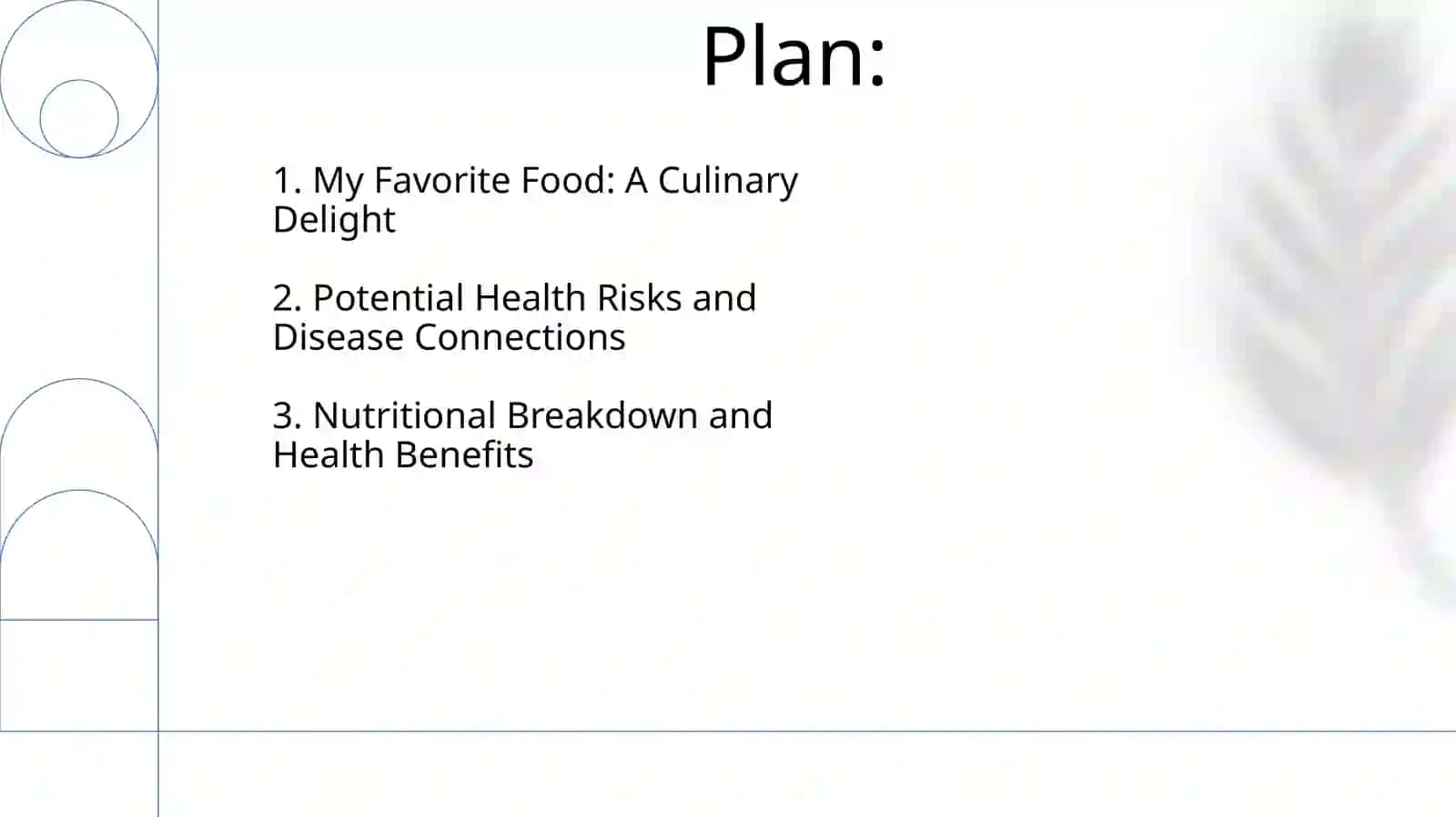 My Favorite Food Health Diseases 2