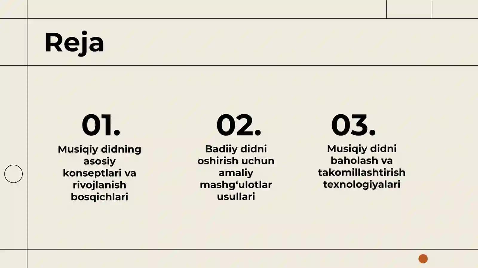 Musiqiy  badiiy didni rivojlantirish malakalari 2