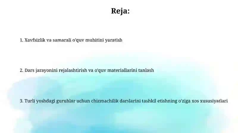 Turli yosh guruhlari uchun o'quv uslublari 2