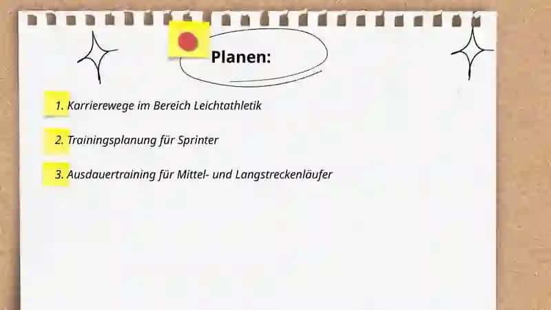 Karrierewege im Bereich Leichtathletik 2