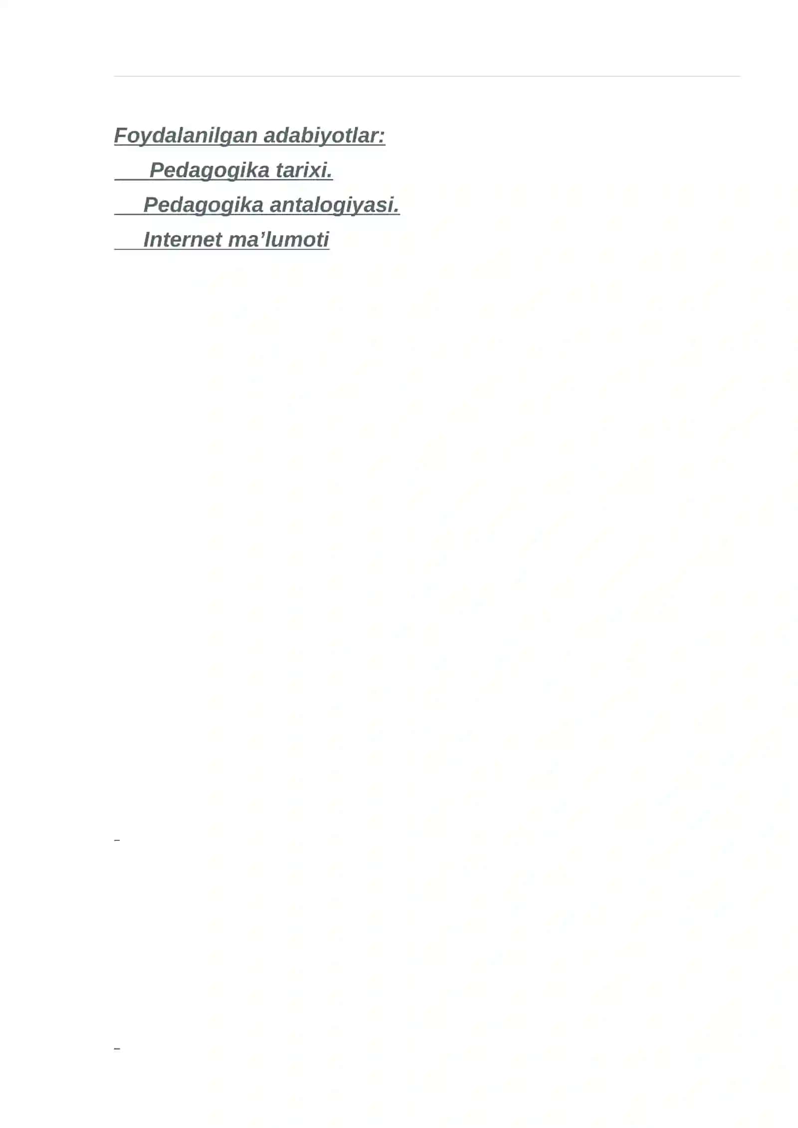 Savollar va testlar 2