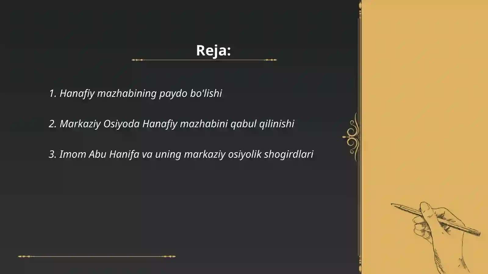 Hanafiy mazhabi rivojida Markaziy Osiyo fiqihlarining roli va hissasi 2