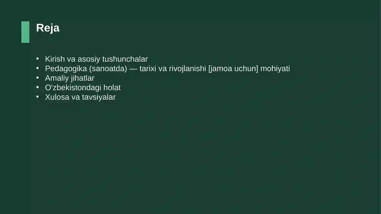 Pedagogika (sanoatda) — tarixi va rivojlanishi [jamoa uchun] 2