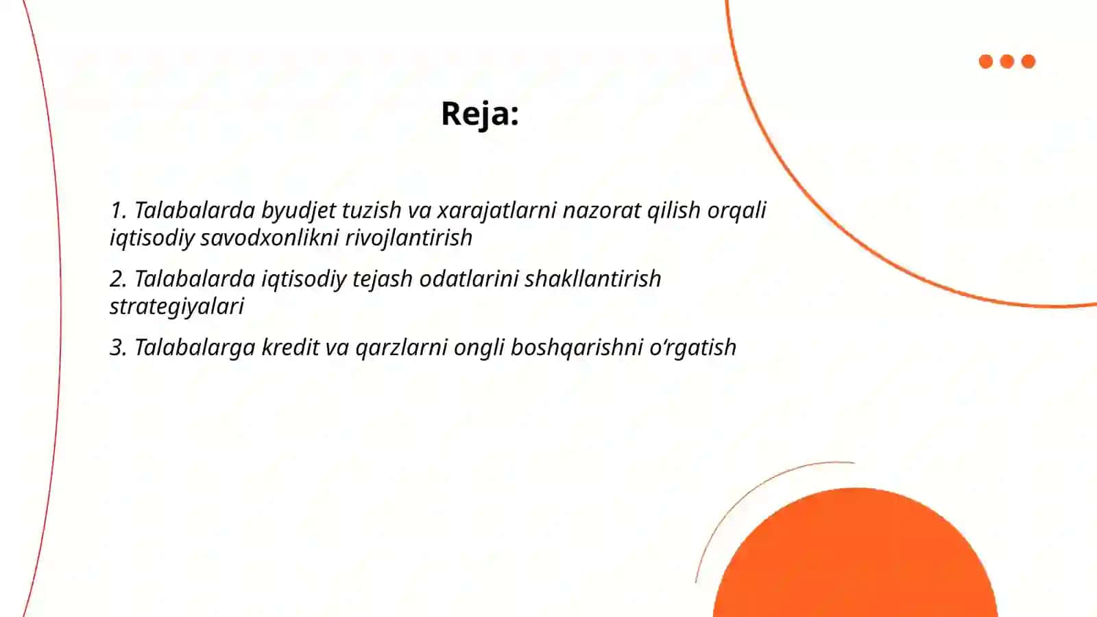 Talabalarda Iqtisodiy Savodxonlik Rivojlantirish 2