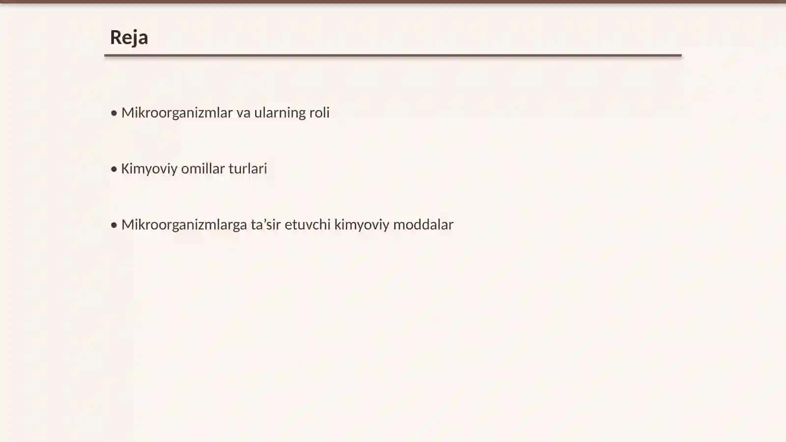 Mikroorganizmlarga kimyoviy omillarning ta’siri 2