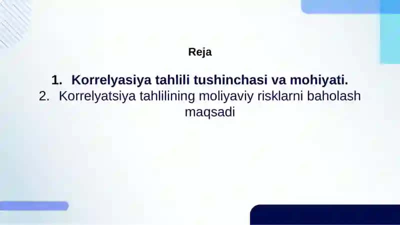 Korrelyasiya tahlilining maqsadi 2