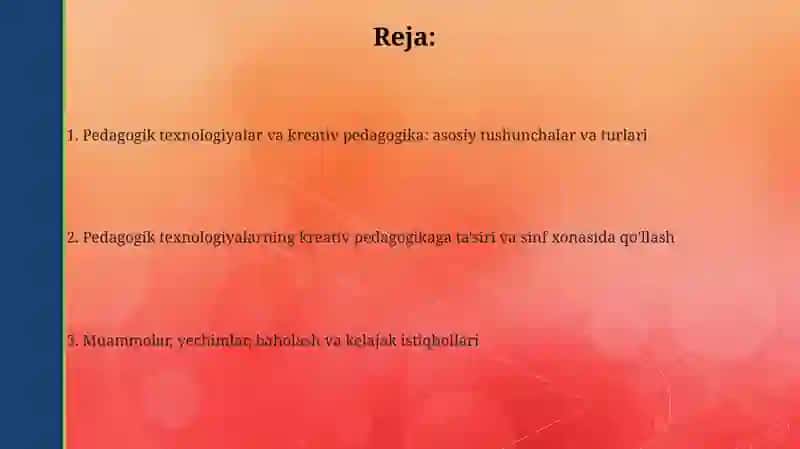 Pedagogik texnologiyalar va kreativ pedagogika 2