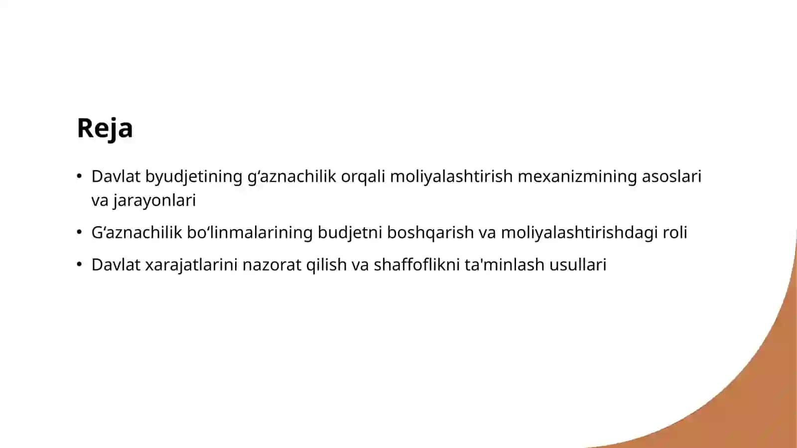 Davlat byudjeti xarajatlarini g‘aznachilik orqali moliyalashtirish mexanizmi 2