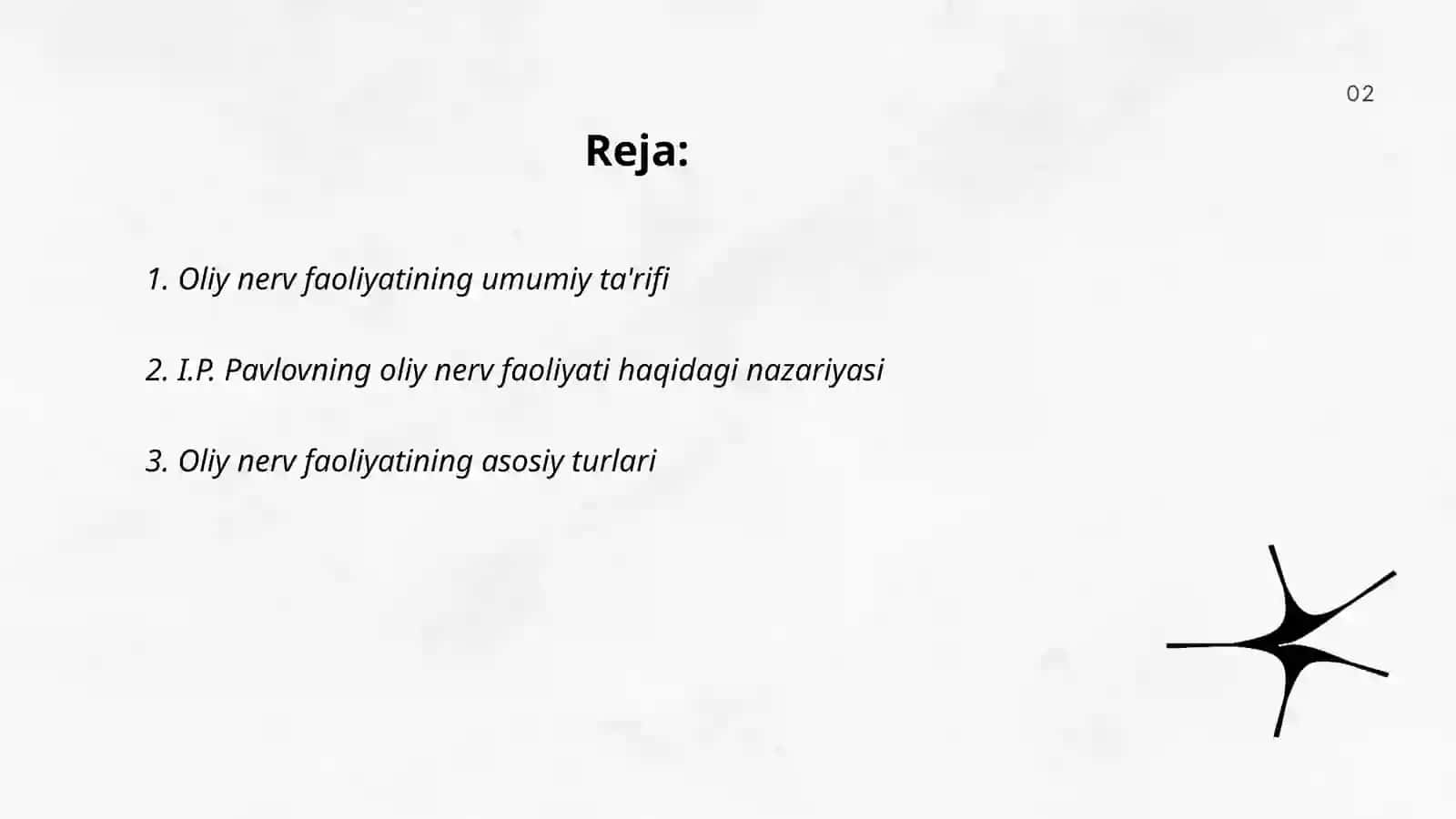 Oliy nerv faoliyatining tiplari 2