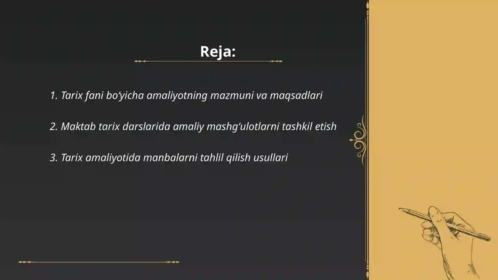 Tarix fanida amaliyot 2