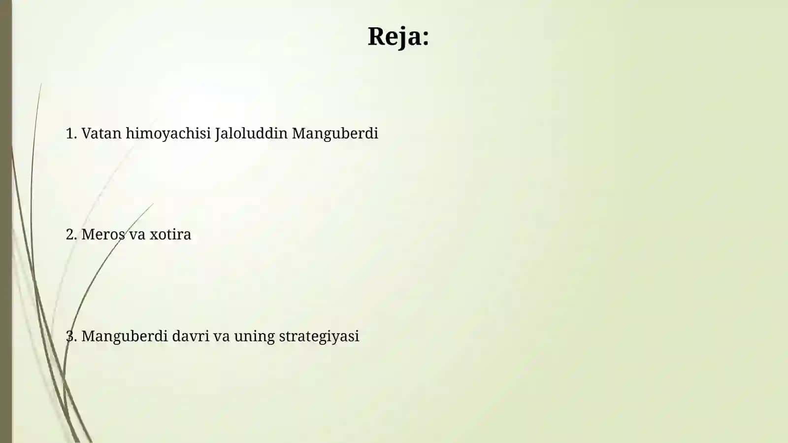 Vatan himoyachisi Jaloliddin Manguberdi tahliliy taqdimot 2