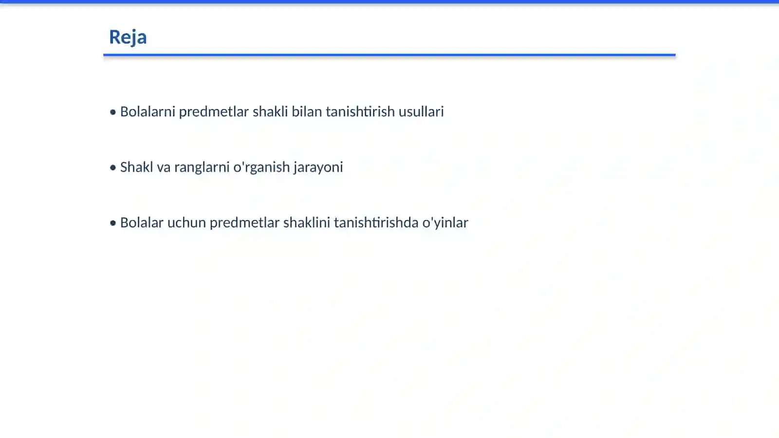 Bolalarni predmetlar shakli bilan tanishtirish vazifalari 2