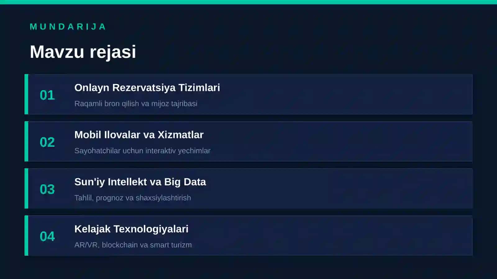 Turizmda raqamli texnologiyalarda IOT va aqilli mehmonxonalar 2