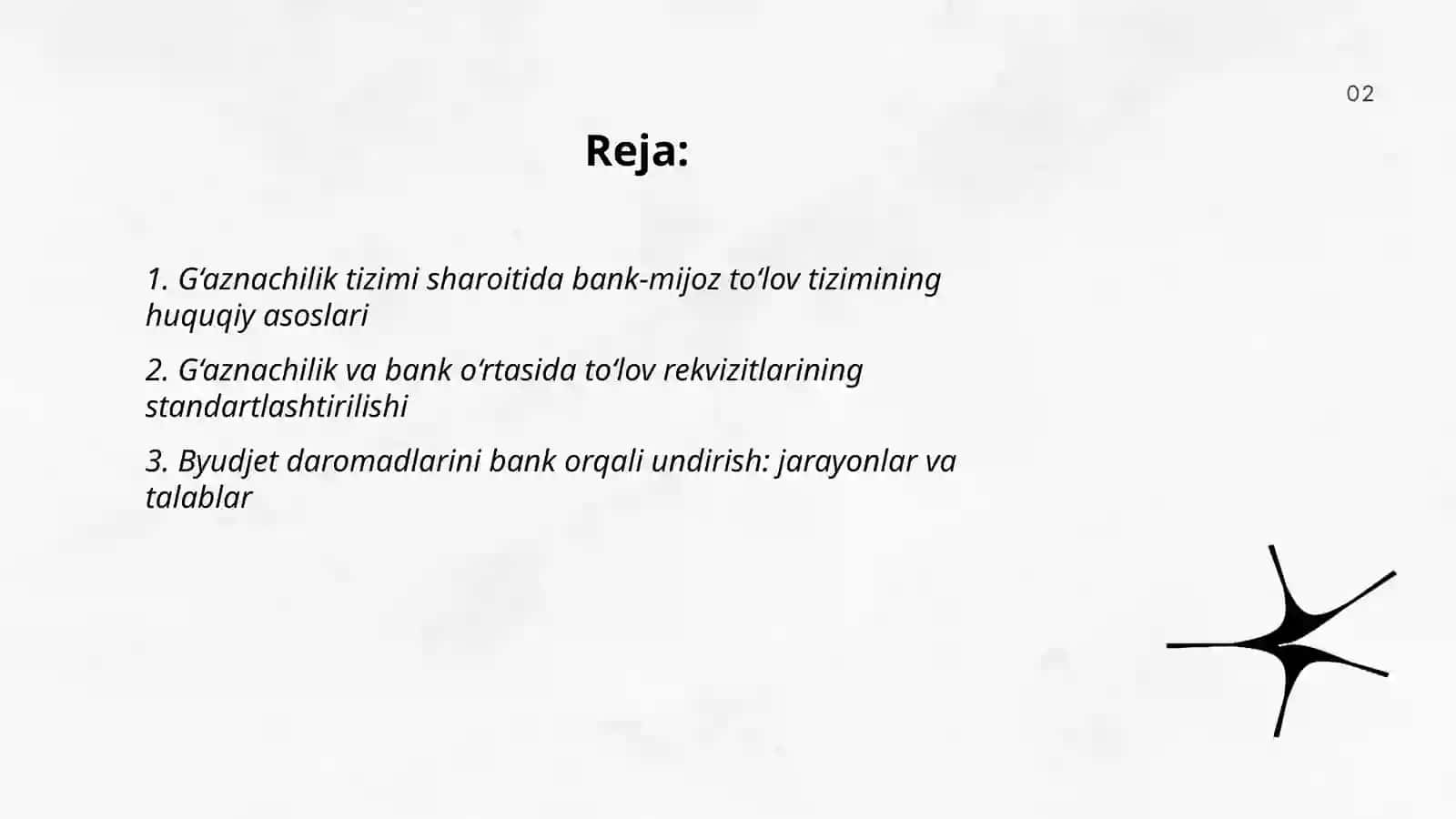 G‘aznachilik tizimi sharoitida bank-mijoz tõlov tizimi 2