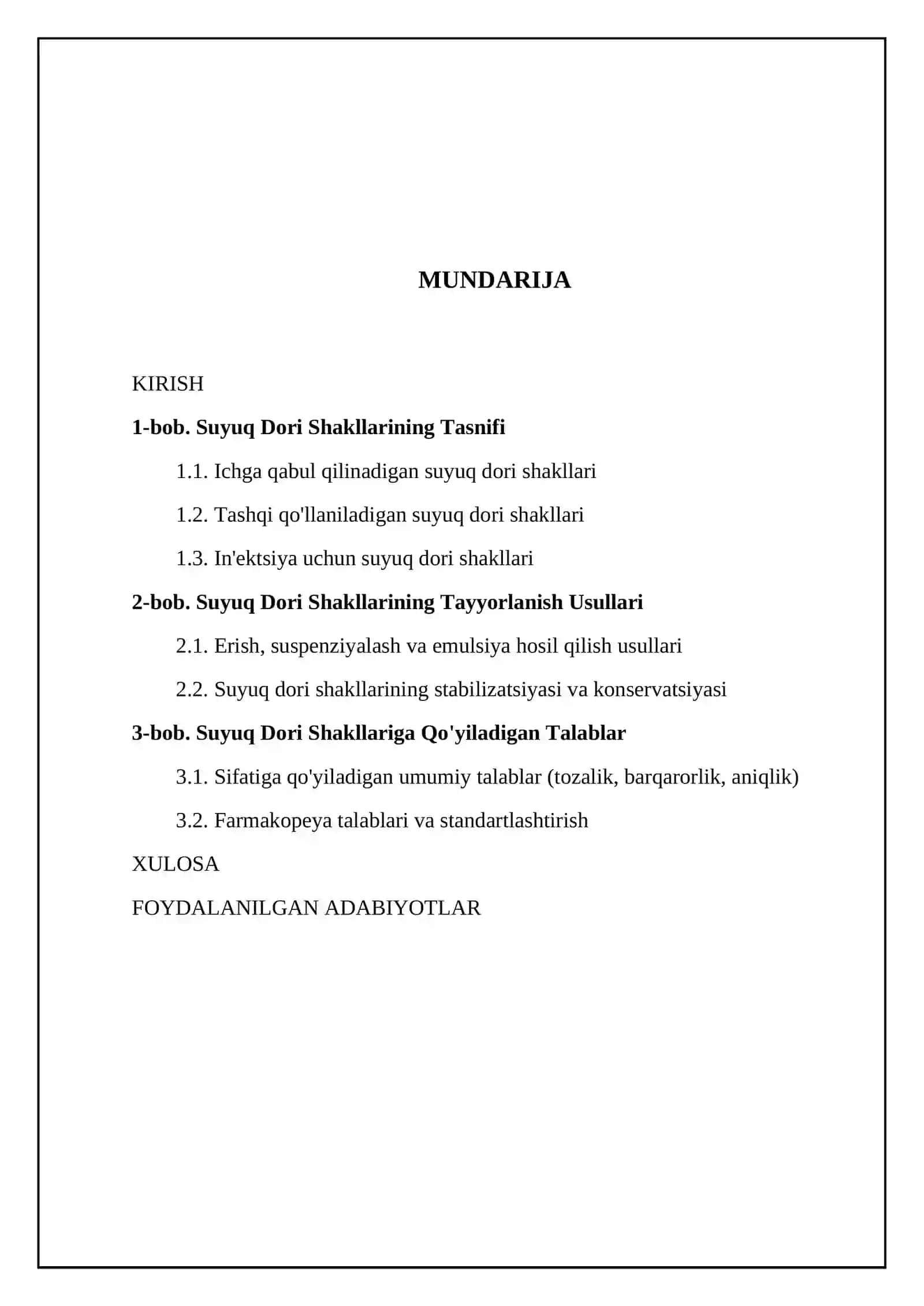 Termiz muhandislik va agrotexnologiyalar universiteti - KURS ISHI 2