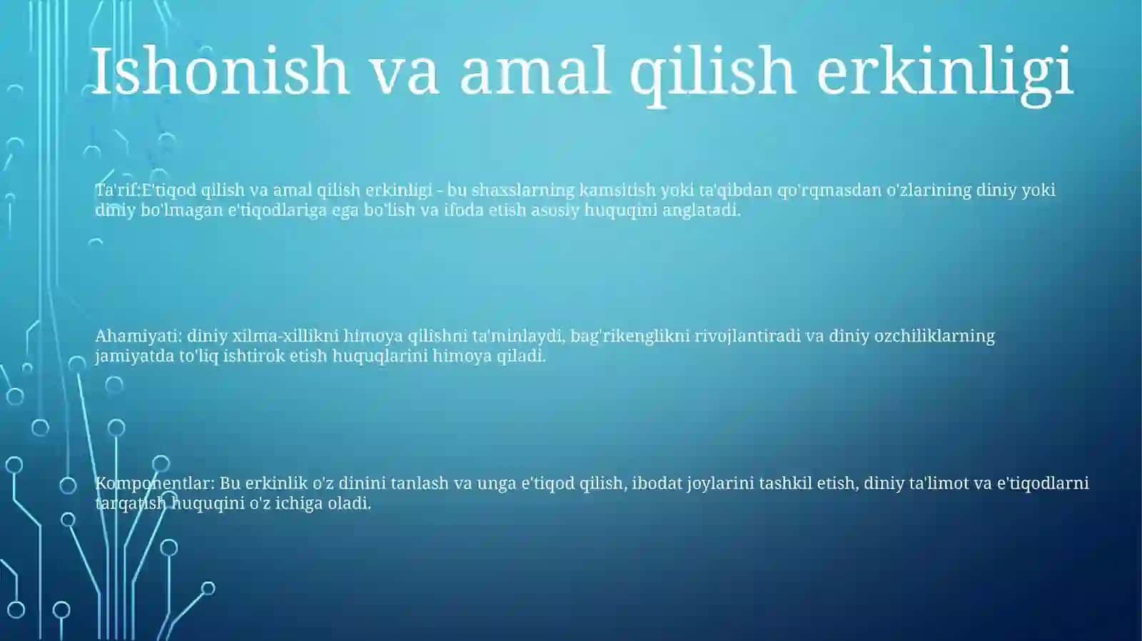 Vijdon Va E'TiqodErkinliginingTarifi 2