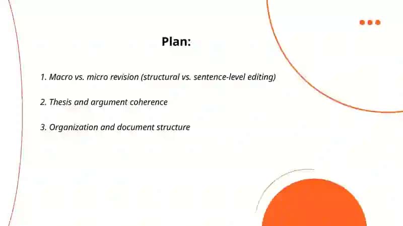 Revising and editing 2