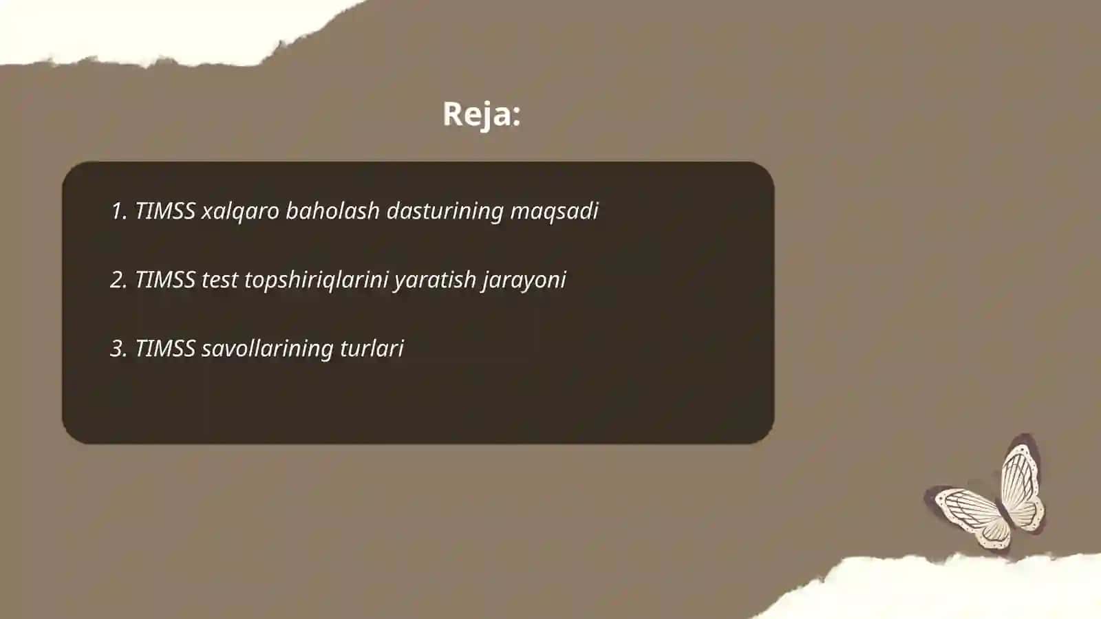 TIMSS xalqaro baholash dasturi 2