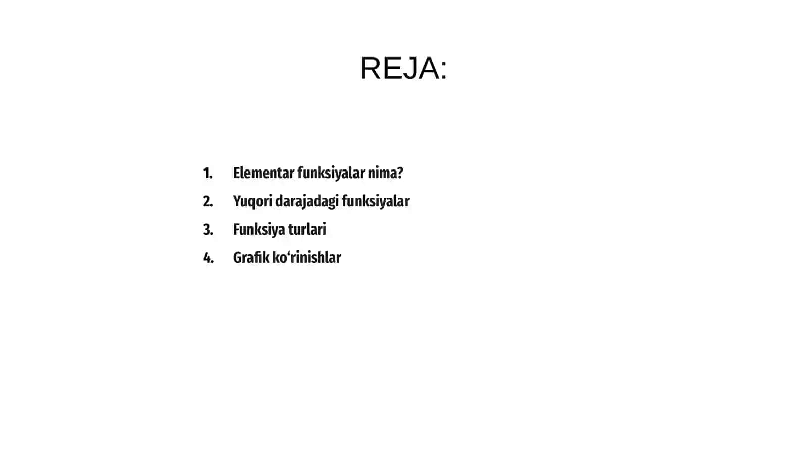 Elementar funksiyalar 2