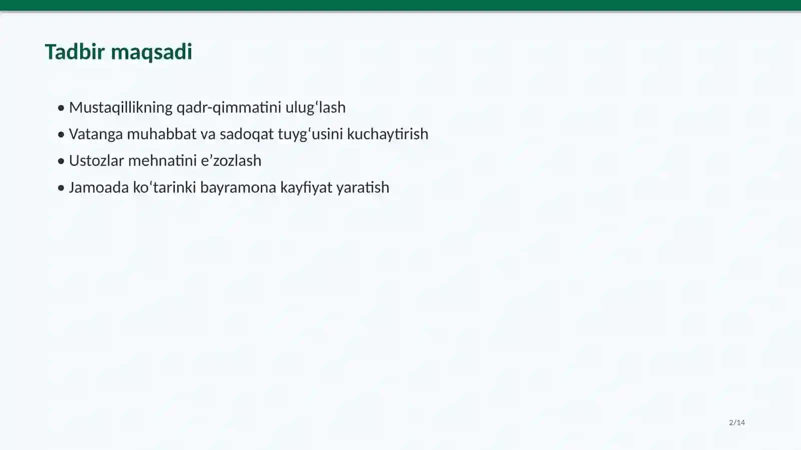 Mustaqillik Bayram senariysi 2