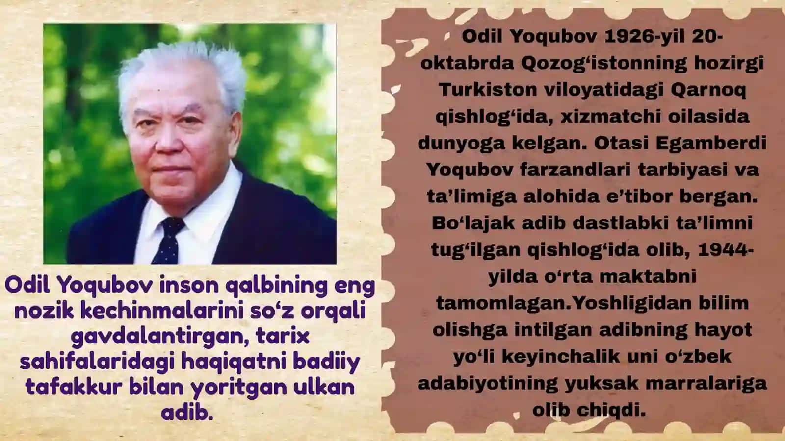 Tarixni soʻzlatgan, insonni anglatgan adib 2