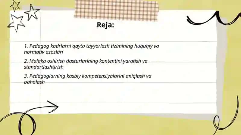 Pedagog kadrlarni qayta tayyorlash va malakasini oshirish tizimi 2