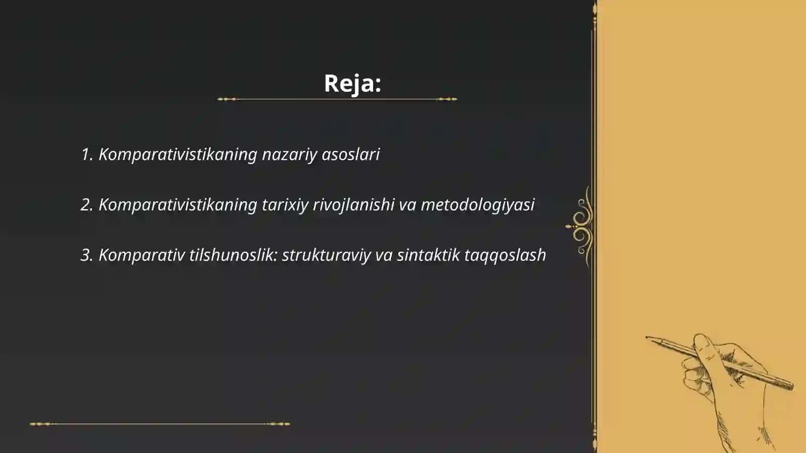 Komparativistika 2