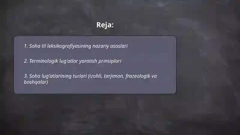 Soha til leksikografiyasi 2