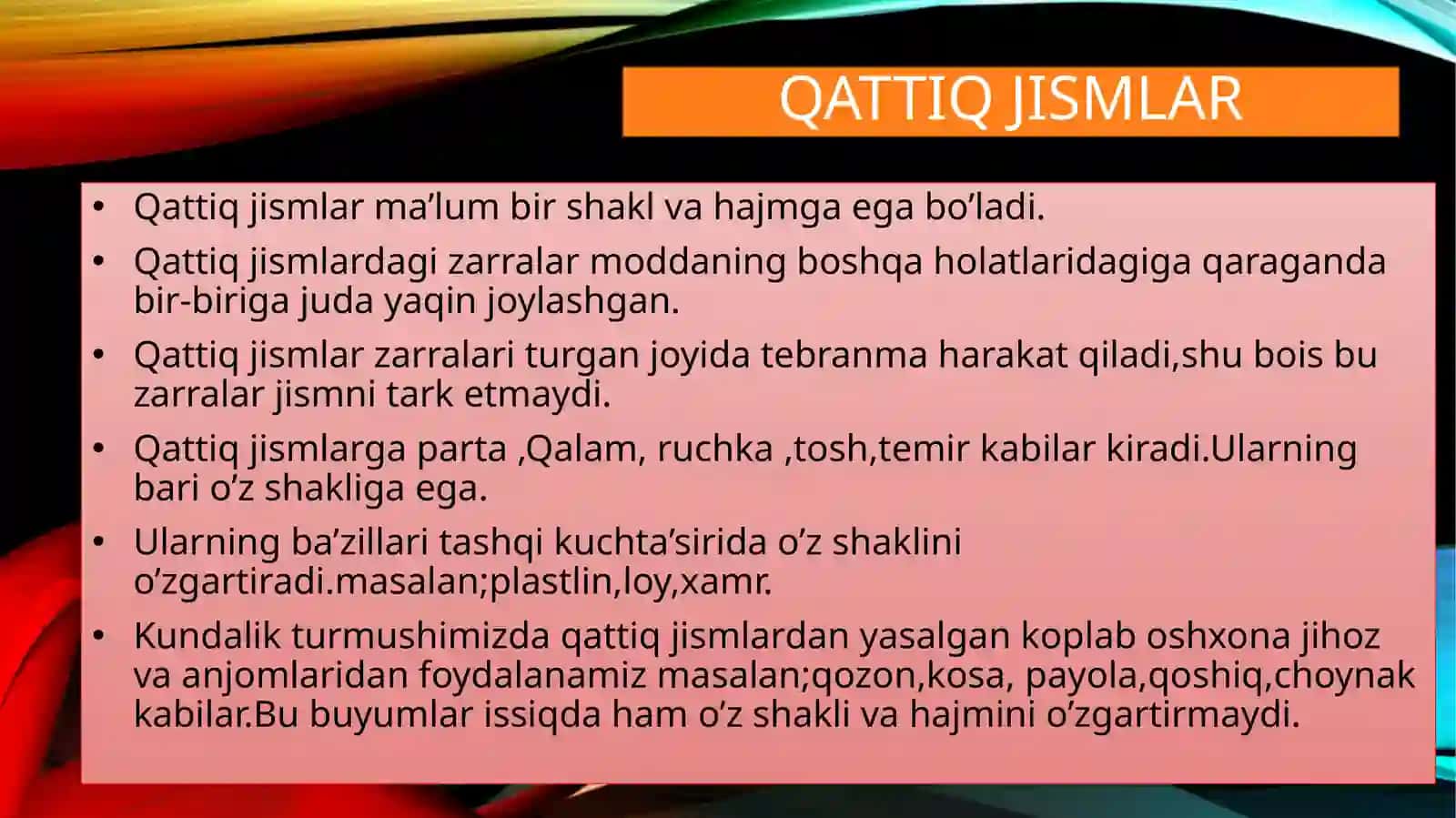 Qattiq jismlar 2