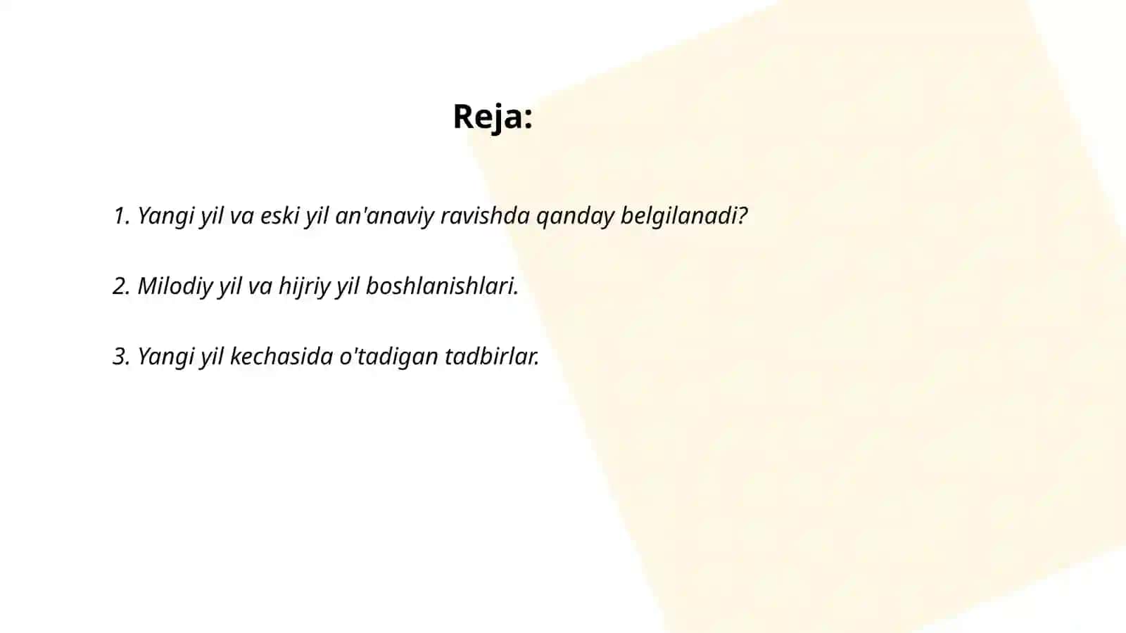 Yangi va eski yil hisobini aniqlash 2