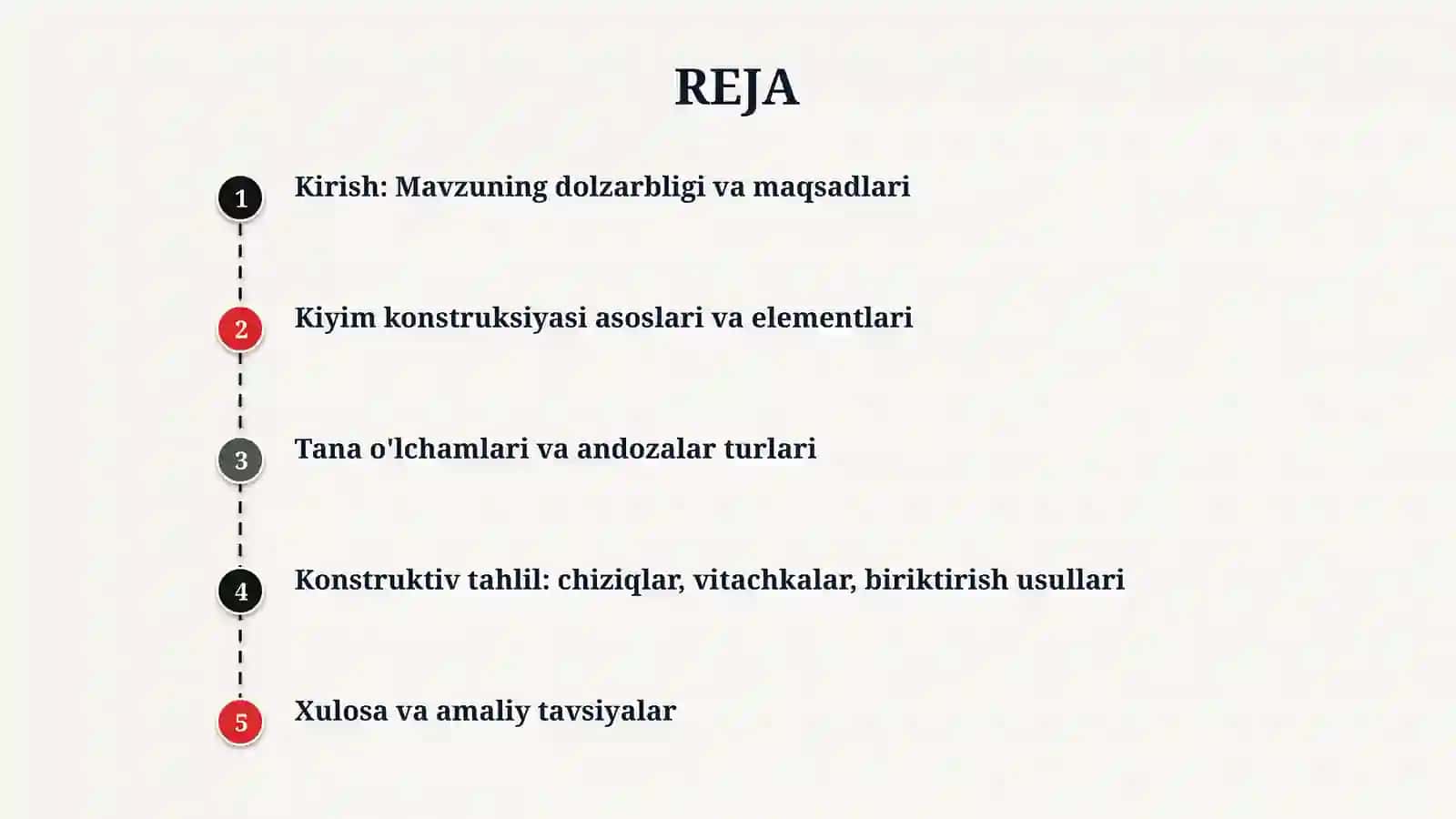 Kiyim konstruksiyasining amaliy tahlili 2