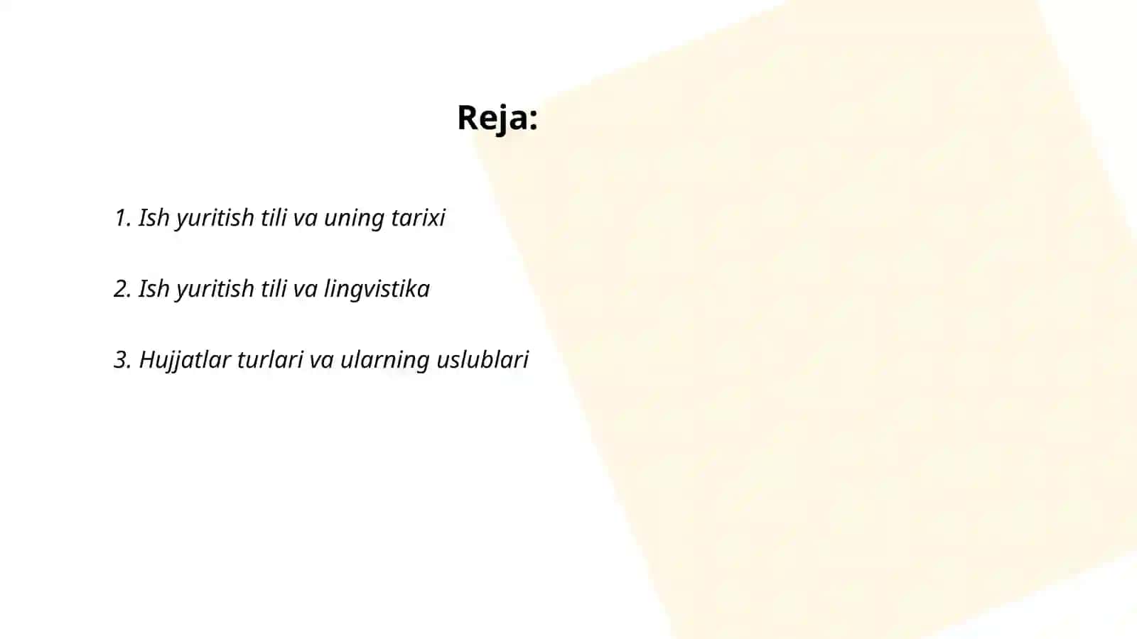 Ish yuritish tili va uslubi 2