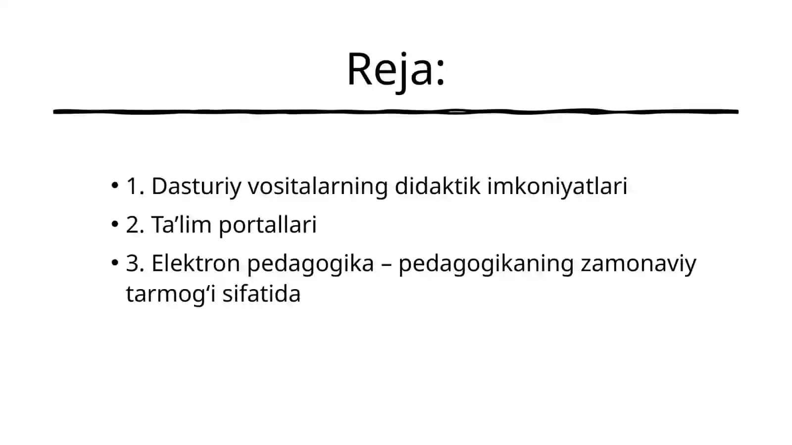 Dasturiy vositalarning didaktik imkoniyatlari 2