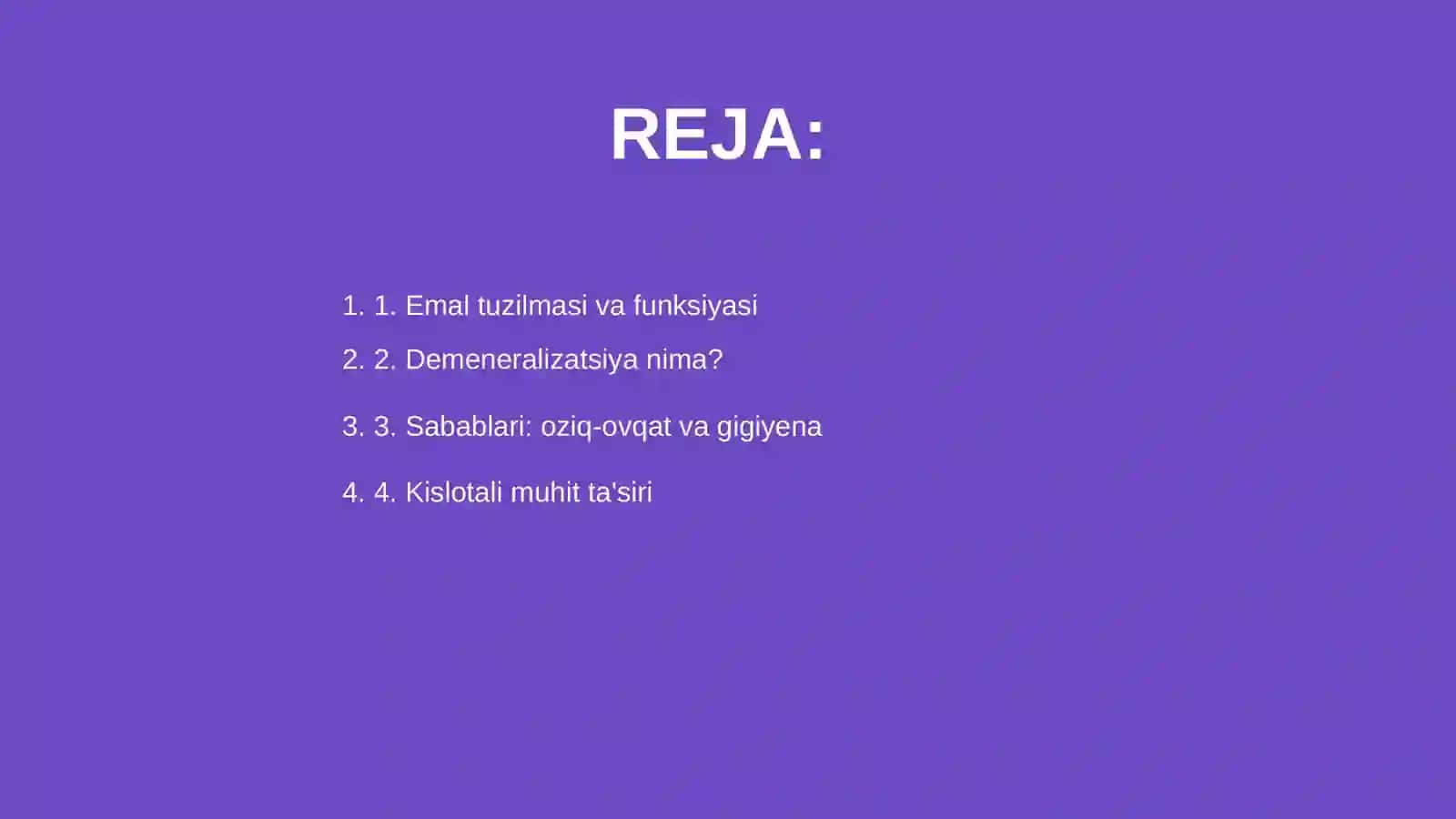 Emal Demeneralizatsiyasi 2