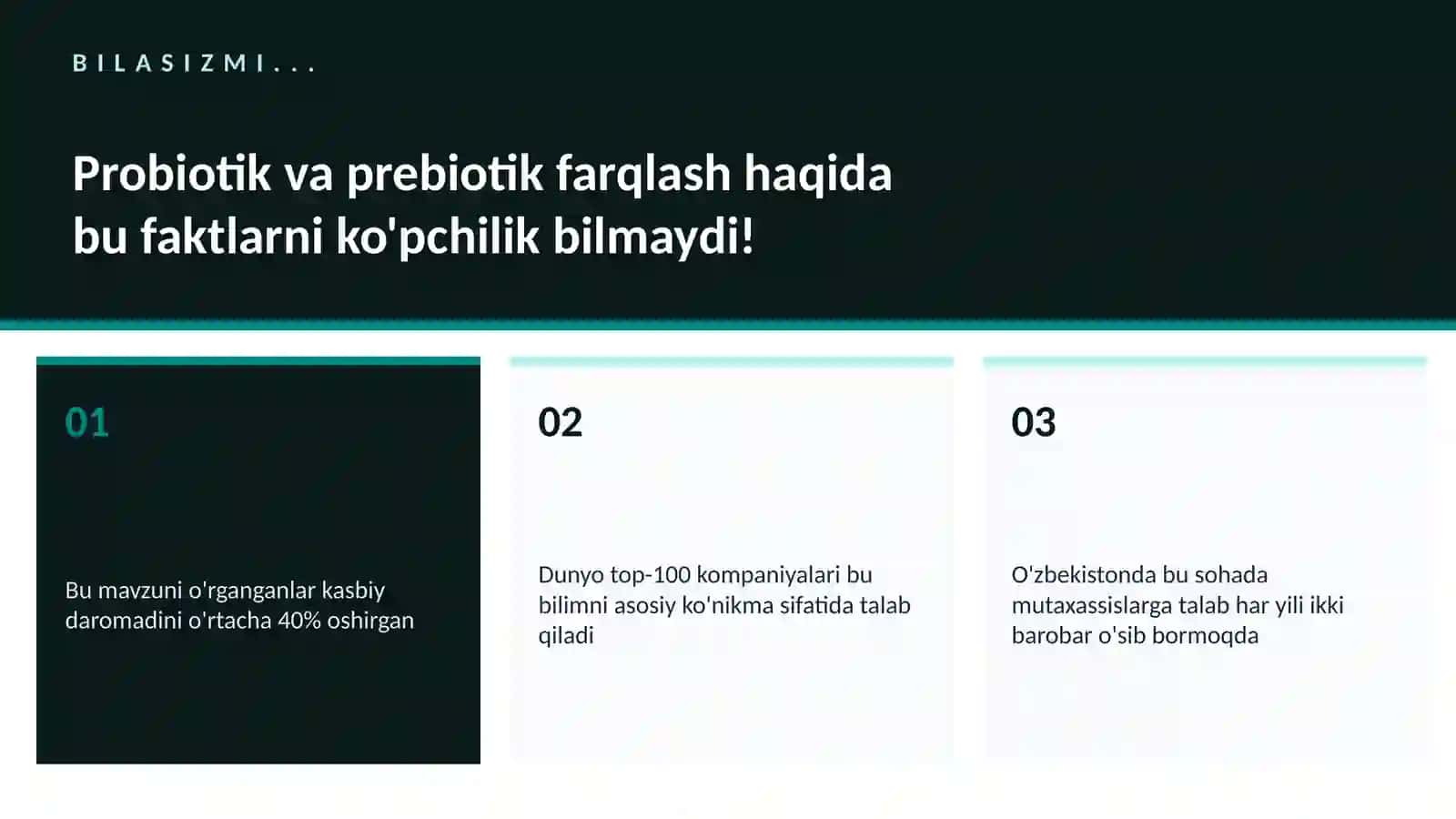 Probiotik va prebiotik farqlash 2