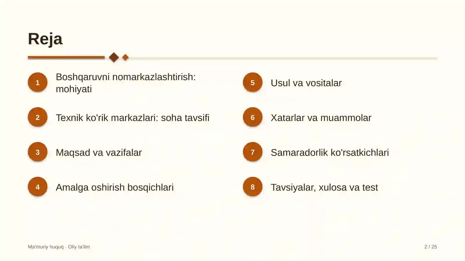 texnik ko'rik markazlarida boshqaruvni nomarkazlashtirish 1542 2