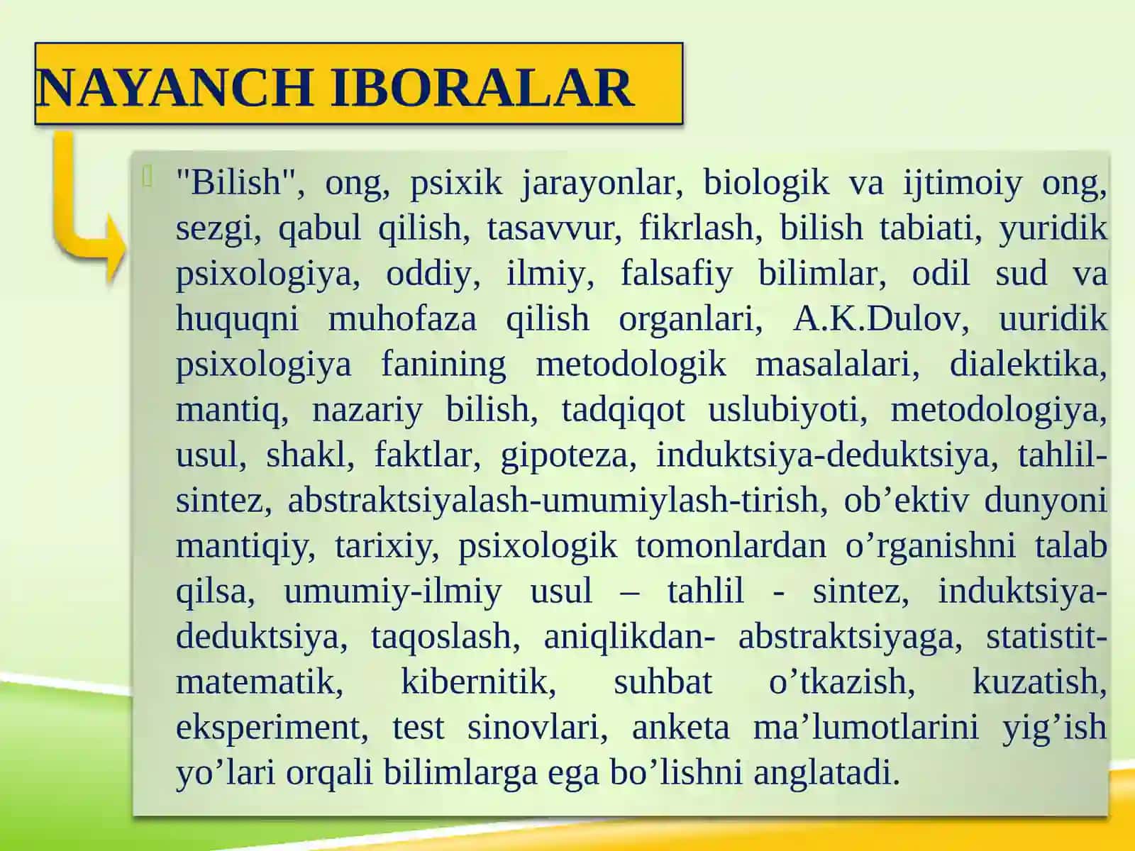 Shaxsning ijtimoiy-moslashgan dunyoqarashi psixologiyasi 2