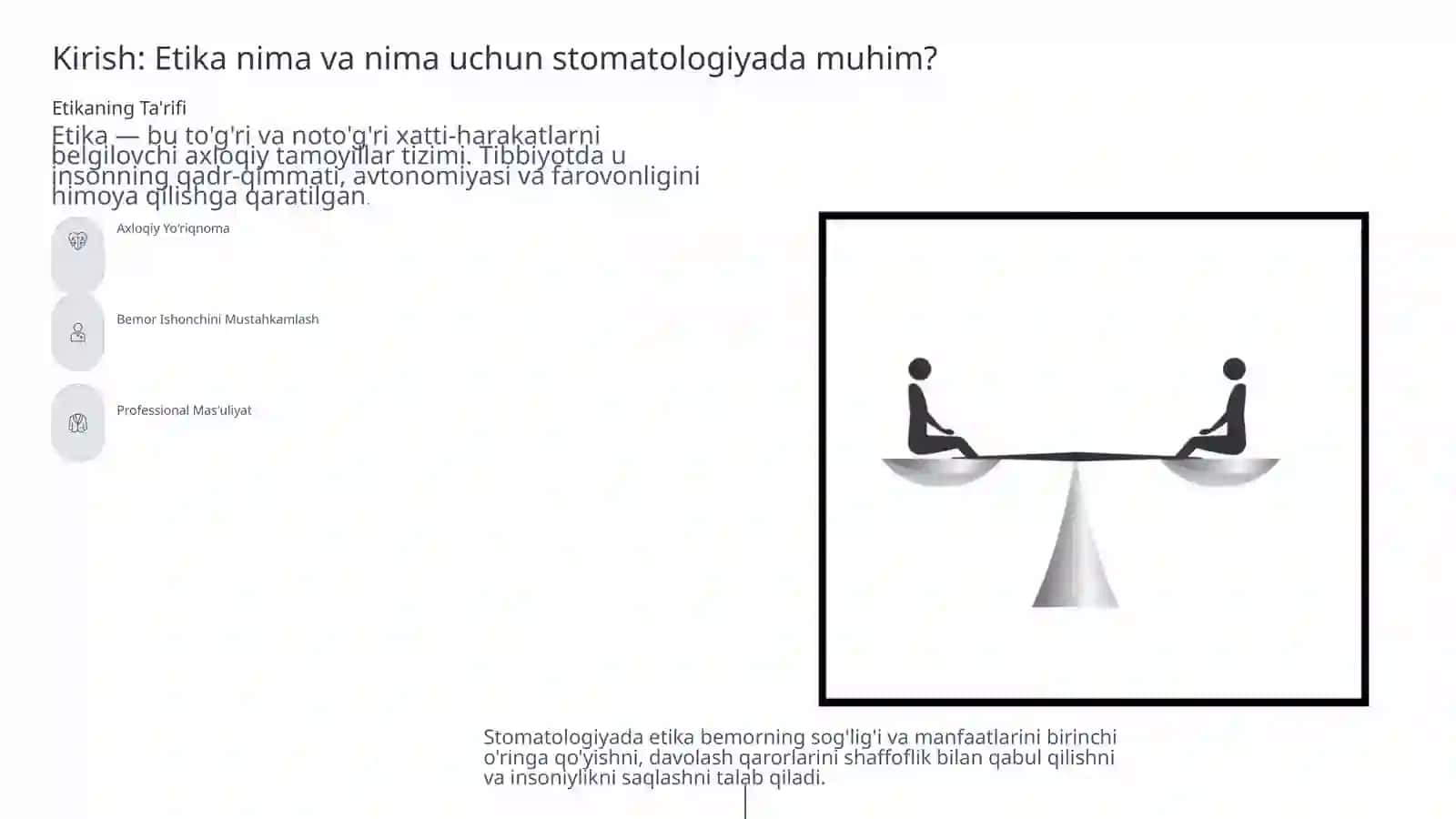 Fuqarolarga Stomatologik Yordam Ko'rsatishning Etik Jihatlari 2