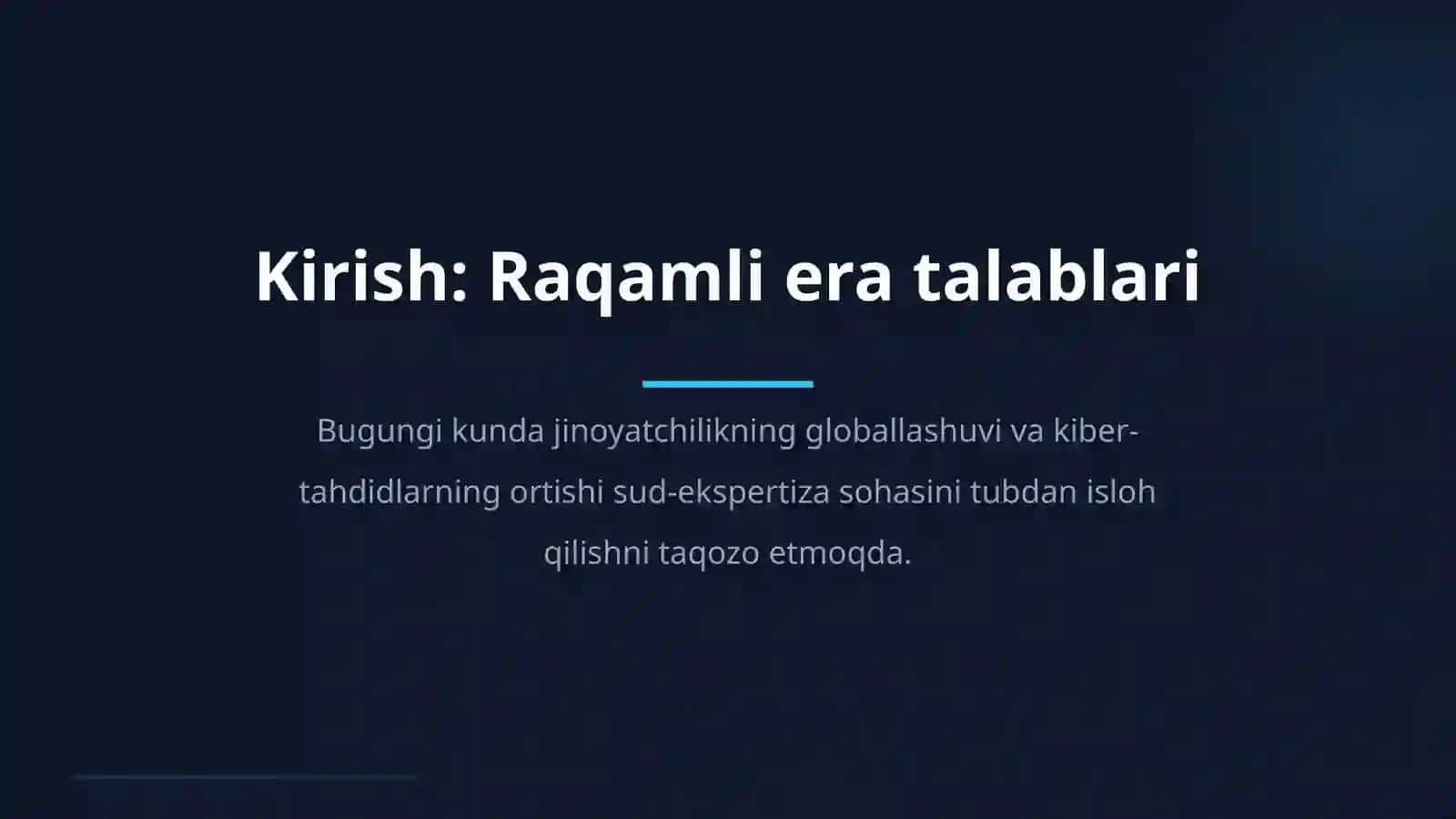 Sud-ekspertiza tadqiqotlarini avtomatlashtirish (Professional prezentatsiya) 2