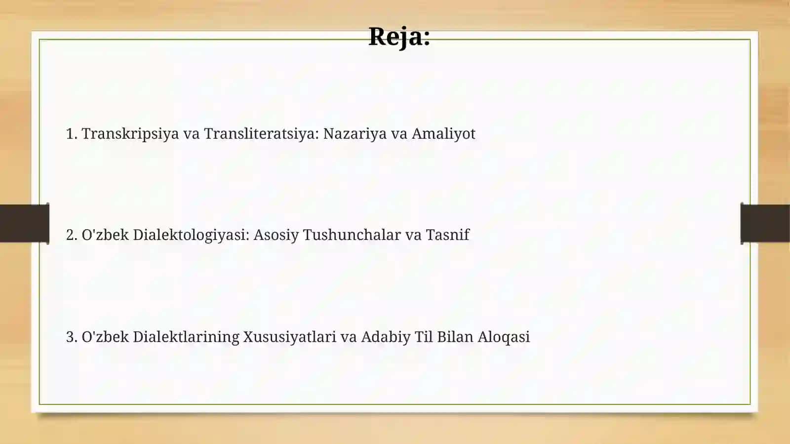 Transkripsiya va Transliteratsiya: Nazariya va Amaliyot 2
