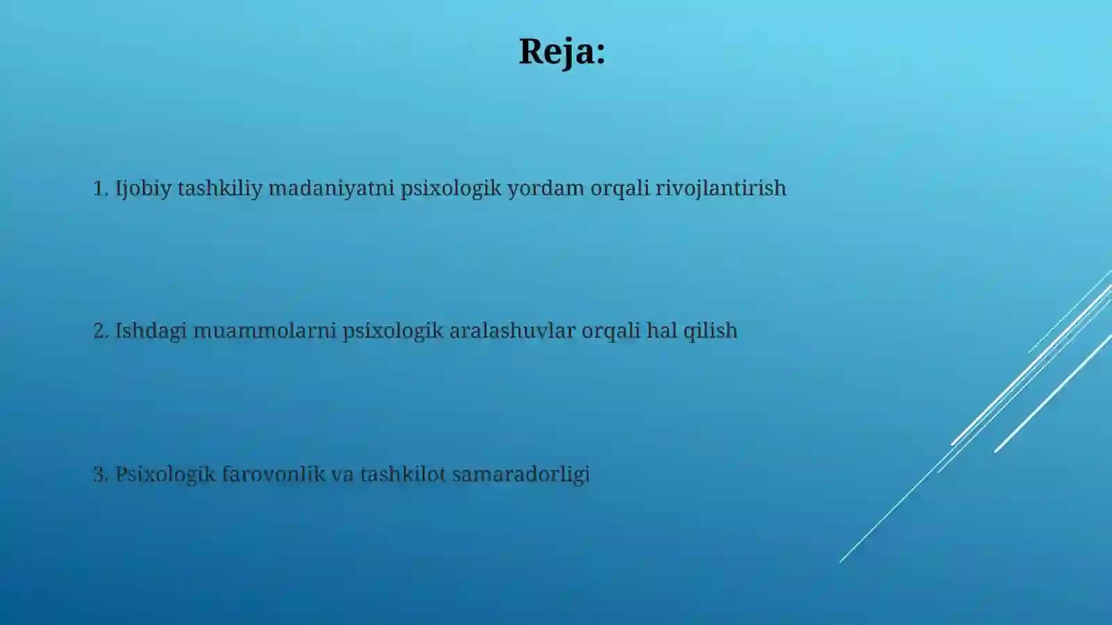 Sotsial tashkilotlar tizimida psixologik xizmatning o’rni 2