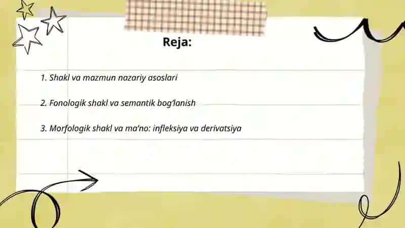 Tilshunoslikda shakl va mazmun o'rtasidagi bog'liqlik 2