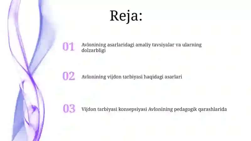 Avloniyning vijdon tarbiyasi haqidagi asarlari 2