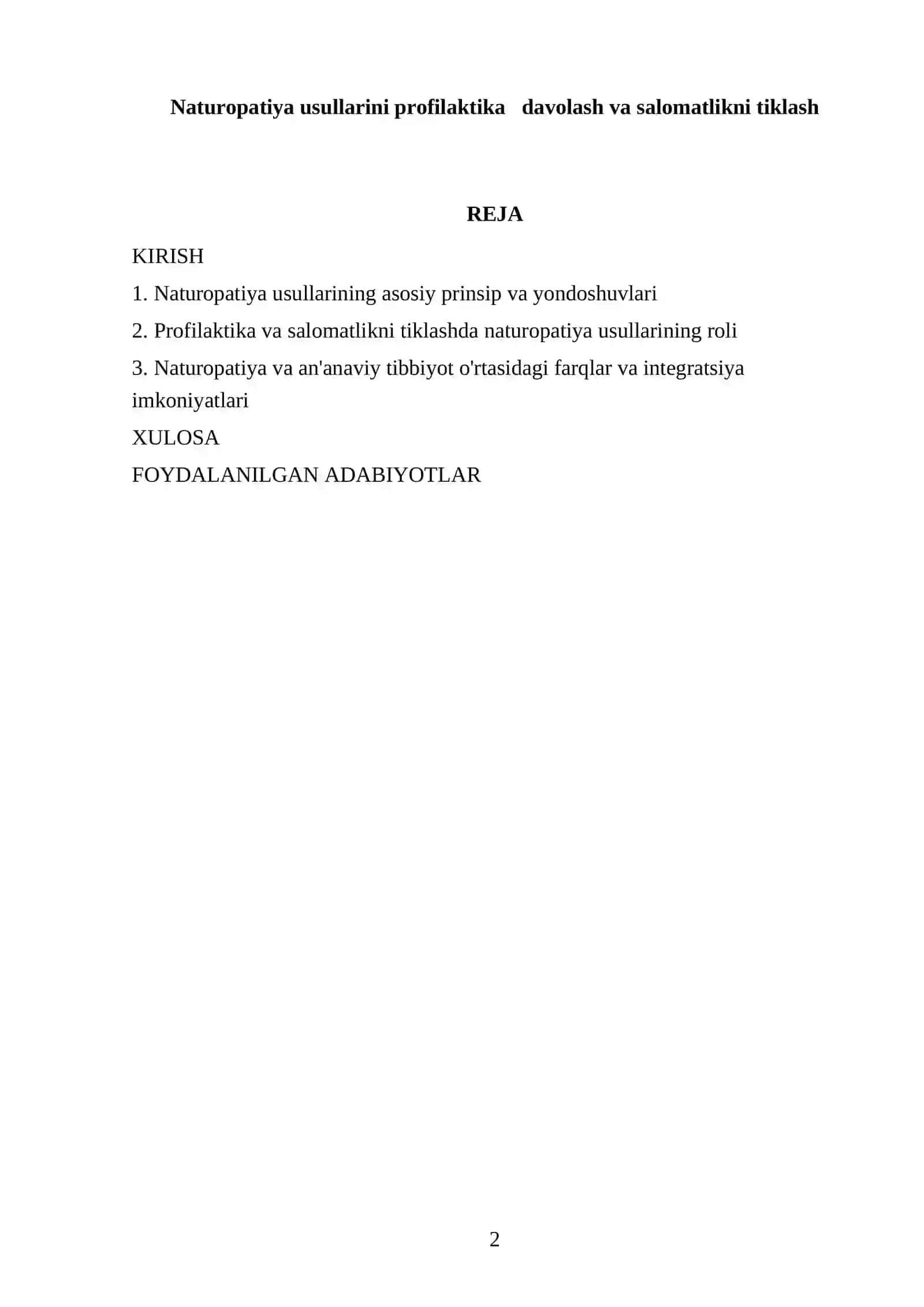 Naturopatiya usullarini profilaktika davolash va salomatlikni tiklash 2