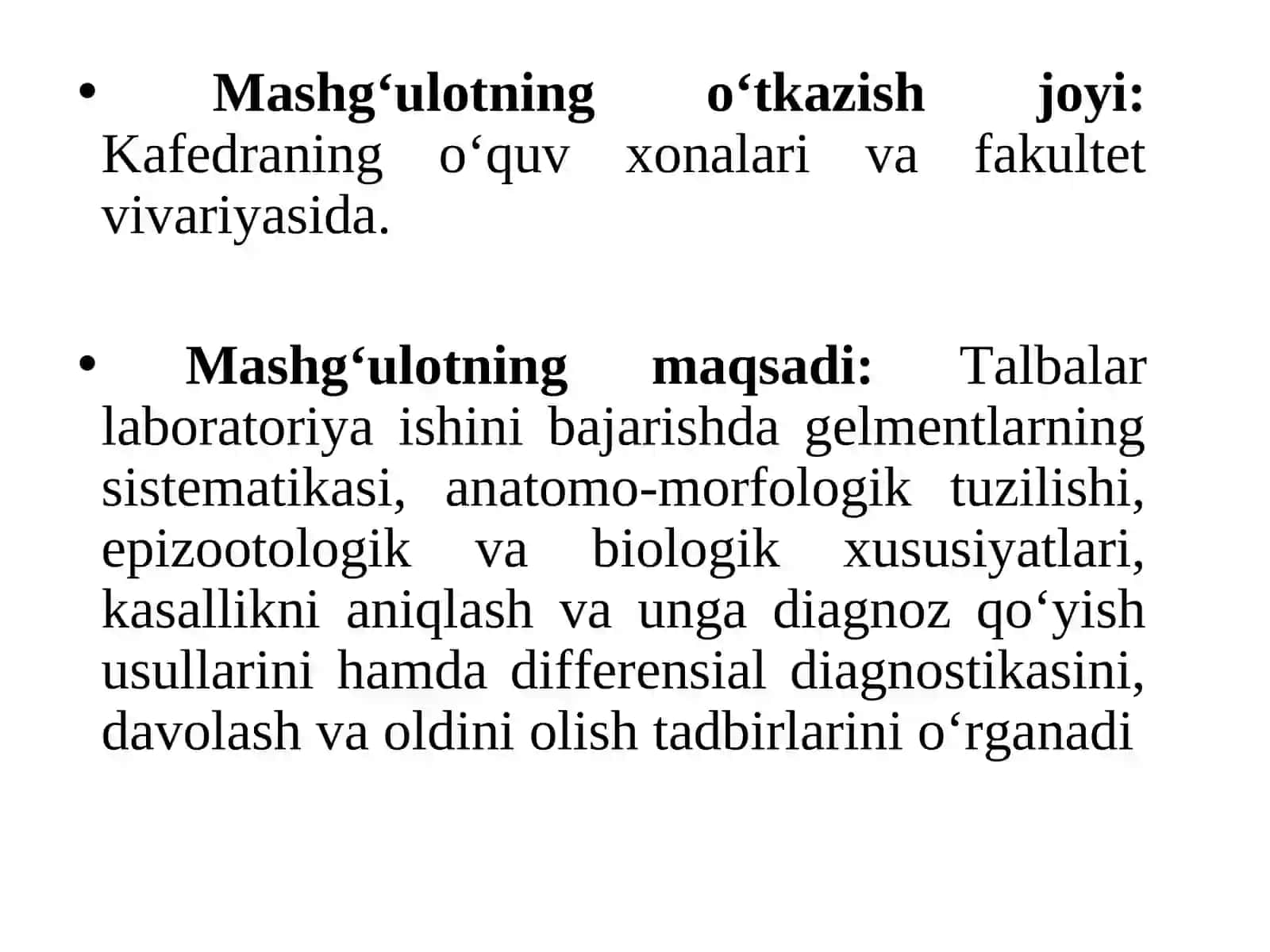Hayvonlar o‘lgandan so‘ng gelmintozlarga tashxis qo‘yish usullari 2