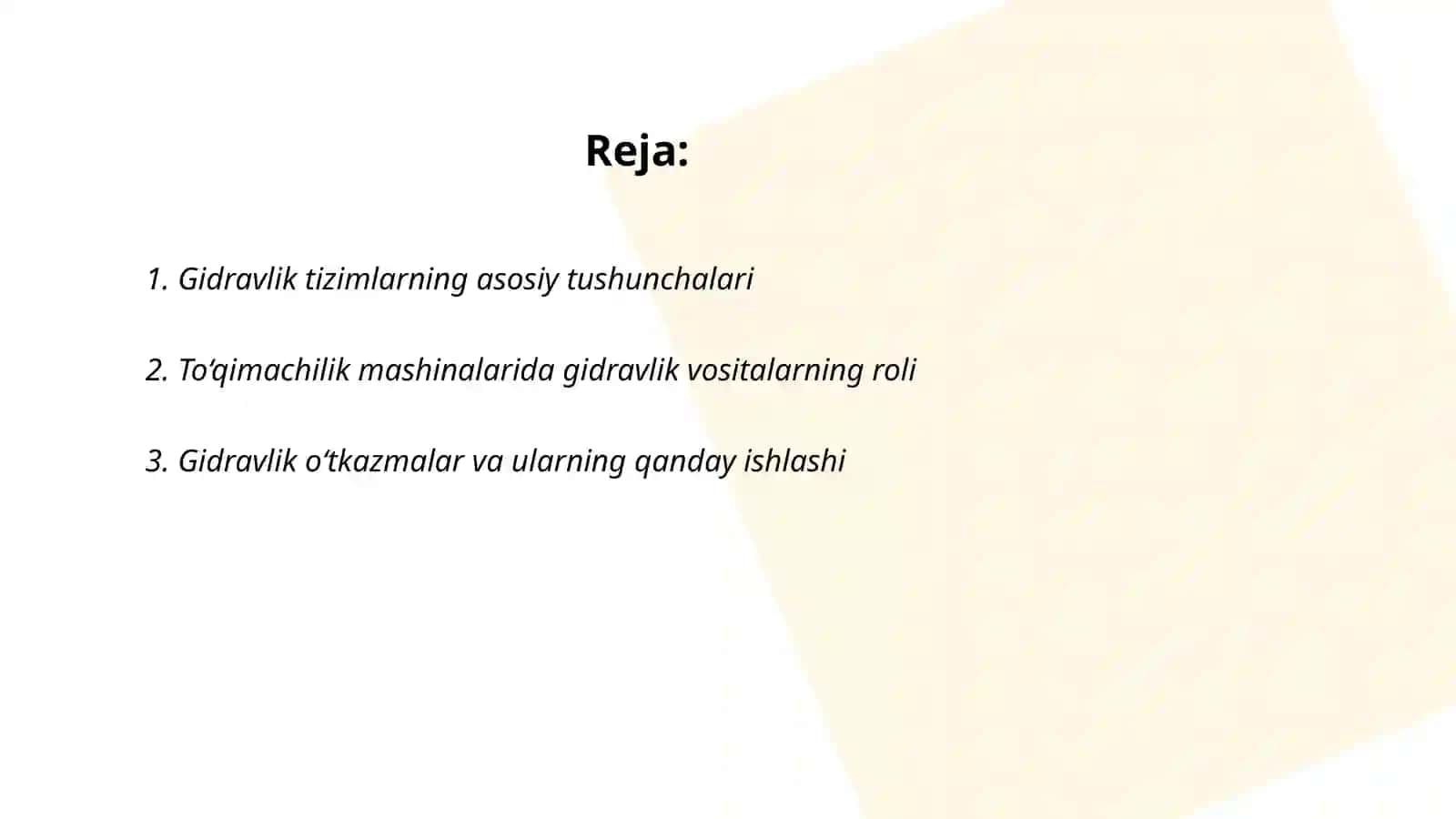 Gidravlik toquv mashinalarining puxtaligi 2