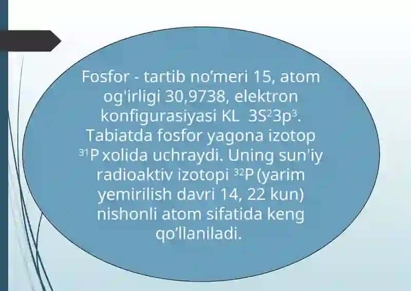 FOSFOR VA UNING BIRIKMALARI 2