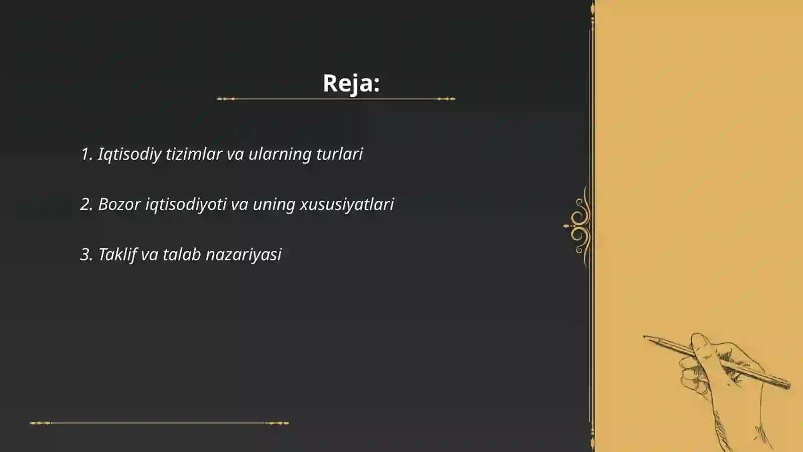 Iqtisodiyot fanning predmeti va uni bilish 2