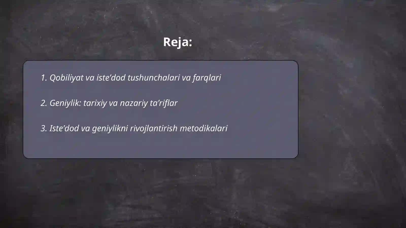Qobiliyat istedod va geniylik 2