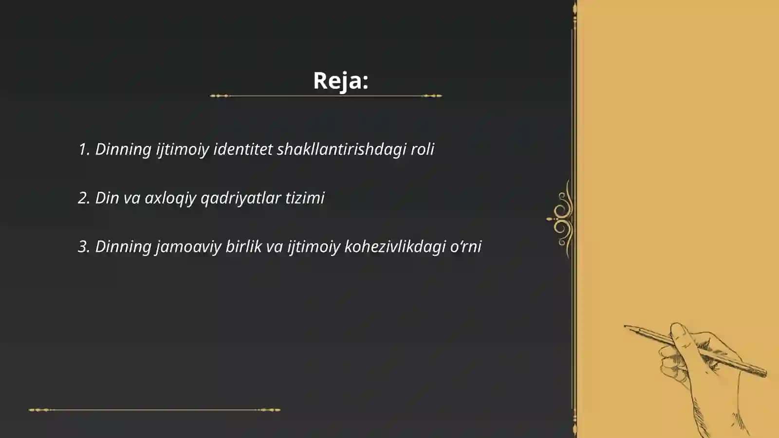 Dinning ijtimoiy madaniyat hodisa sifatida ahamiyati 2